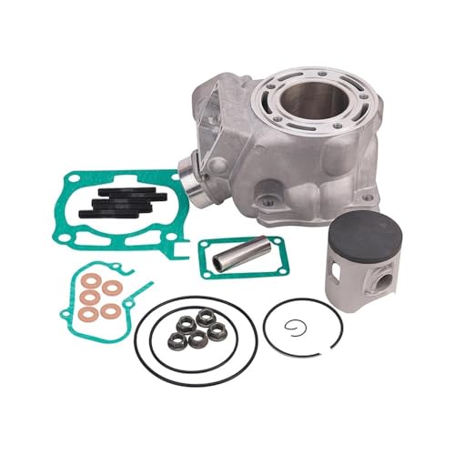 54mm Motorrad Luft Zylinder Block & Kolben & Ringe & Basis Dichtung Kit for YZ125 YZ 125 1C3-11311-00 1C3-11311-01(Cylinder Kit) von MnVwCu
