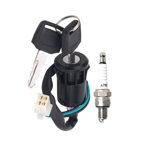 Türschloss Zündschlüsselschalter Passend for 50cc 70cc 90cc 110cc 125cc 150cc 200cc 250cc(1 Set A) von MnVwCu