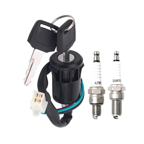 Türschloss Zündschlüsselschalter Passend for 50cc 70cc 90cc 110cc 125cc 150cc 200cc 250cc(1 Set AB) von MnVwCu