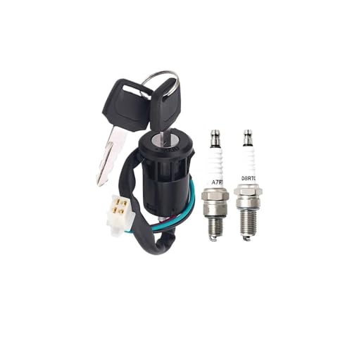Türschloss Zündschlüsselschalter Passend for 50cc 70cc 90cc 110cc 125cc 150cc 200cc 250cc(Spark Plug A) von MnVwCu