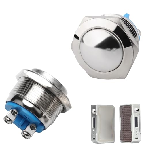2 Stück Momentan Taster,Drucktaster Klingeltaster,16mm Startknopf,Taster 12V für Autos Zündanlagen Türklingeln 2 Stück Momentan Taster,Drucktaster Klingeltaster,16mm Startknopf,Taster 12V für Autos Zündanlagen Türklingeln von MniimaLuxe