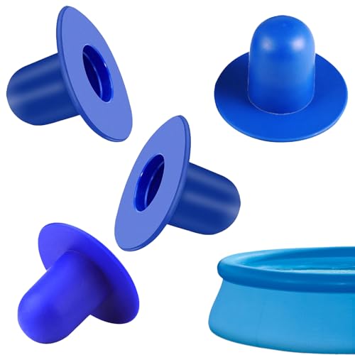 MniimaLuxe 4 Stück Pool Stopfen,Pool Verschlussstopfen,Schwimmbad Stecker für Bestway Pool Ersatzteile,Plug Stopper (Blau) von MniimaLuxe