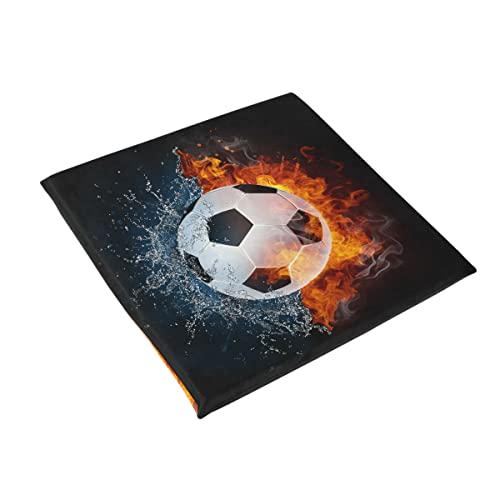 Alaza Sitzkissen für Fußball, Feuer, Wasserstuhl, Memory-Schaum-Pads für Zuhause, Küche, Esszimmer, Büro, Stühle, Autositze, 39,9 x 30 cm von Mnsruu