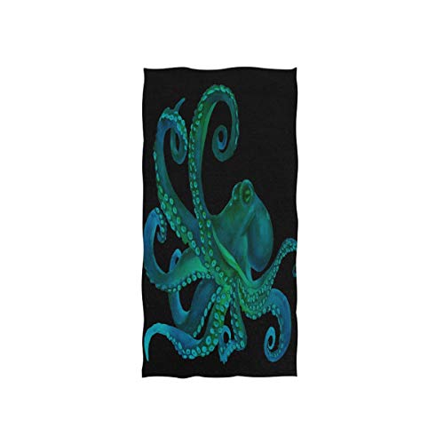 MNSRUU Handtuch/Sporthandtuch/Handtuch, Wasserfarben, 76 x 38 cm, Schwarz von Mnsruu