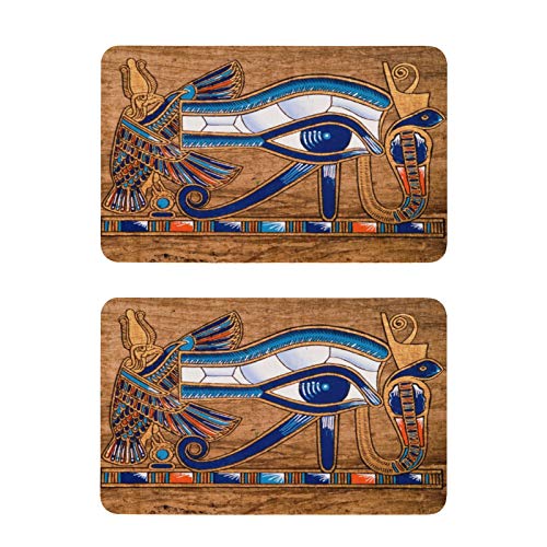 Mnsruu Ägyptische Papyrus Kultur Vintage Kühlschrankmagnete 2 Stück Dekorative Kühlschrank Whiteboard Küche Büro Magnete von Mnsruu