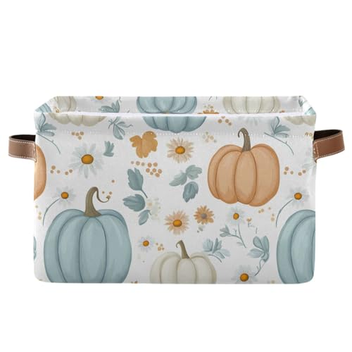 Mnsruu Aufbewahrungskorb für Thanksgiving, Pastell-Kürbisse, Gänseblümchen, faltbar, Stoff, faltbare Aufbewahrungskörbe, Organizer-Tasche für Kleidung Mnsruu Aufbewahrungskorb für Thanksgiving, Pastell-Kürbisse, Gänseblümchen, faltbar, Stoff, faltbare Aufbewahrungskörbe, Organizer-Tasche für Kleidung von Mnsruu