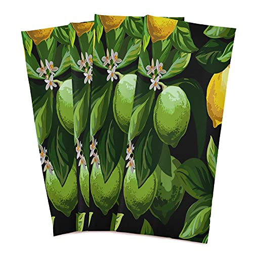 Mnsruu Grüne Blätter Zitrone Obst Sommer Küchentücher Geschirrtuch Geschirrtuch Geschirrtücher 1 Packung super saugfähig weich 71 x 46 cm von Mnsruu