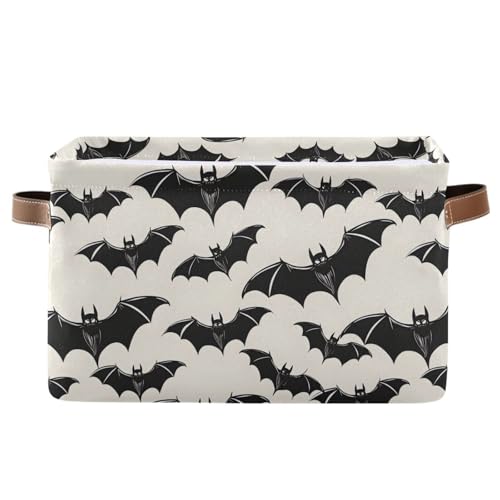 Mnsruu Halloween-Aufbewahrungskorb, Fledermaus-B, faltbar, Stoff, faltbare Aufbewahrungskörbe, Organizer-Tasche zur Aufbewahrung von Kleidung Mnsruu Halloween-Aufbewahrungskorb, Fledermaus-B, faltbar, Stoff, faltbare Aufbewahrungskörbe, Organizer-Tasche zur Aufbewahrung von Kleidung von Mnsruu
