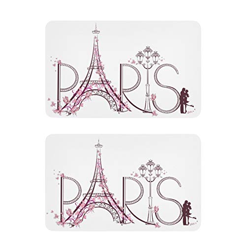 Mnsruu Kühlschrankmagnete Paris Eiffelturm Frankreich Schmetterling Weiß 2 Stück Dekorative Kühlschrank Whiteboard Küche Büro Magnete von Mnsruu