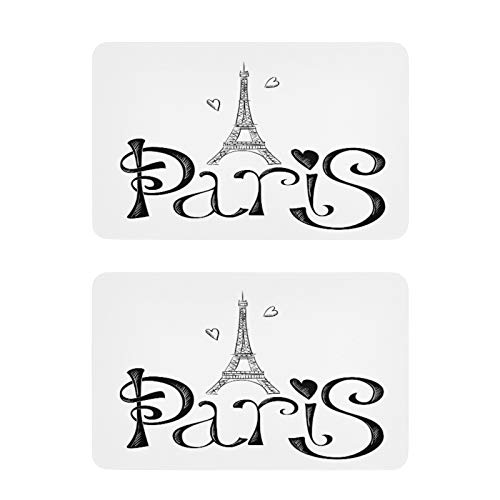 Mnsruu Kühlschrankmagnete Paris Eiffelturm Frankreich Weiß Buchstabe 2 Stück Dekorative Kühlschrank Whiteboard Küche Büro Magnete von Mnsruu