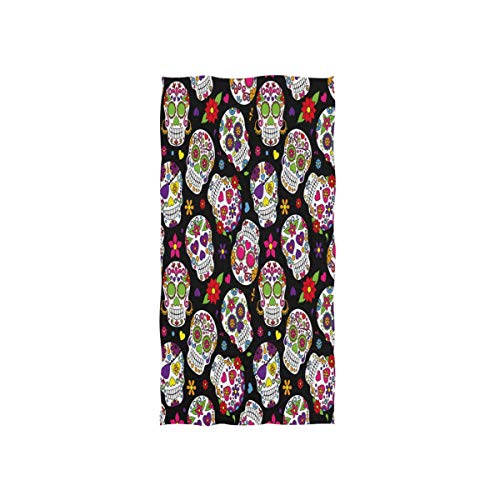 Mnsruu Sugar Skull Flower Day of the Dead Soft Bath Hotel Spa Hand Gym Sport Handtuch 76 x 38 cm Mnsruu Sugar Skull Flower Day of the Dead Soft Bath Hotel Spa Hand Gym Sport Handtuch 76 x 38 cm von Mnsruu