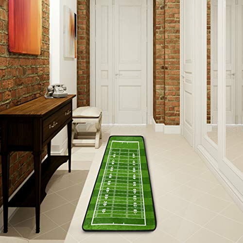Mnsruu Teppich für Wohnzimmer, Schlafzimmer, Küche, 61 cm x 182,88 cm, American Football Field Sport Collection von Mnsruu