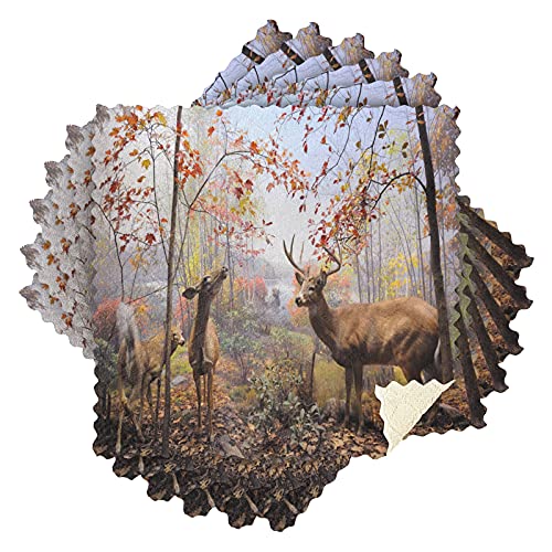 Mnsruu Waldreh Landschaft Natur Landschaft Herbst 6 Stück Küchentücher Geschirrtuch Geschirrtuch Spültücher schnell trocknend super weich 28 x 28 cm Mnsruu Waldreh Landschaft Natur Landschaft Herbst 6 Stück Küchentücher Geschirrtuch Geschirrtuch Spültücher schnell trocknend super weich 28 x 28 cm von Mnsruu
