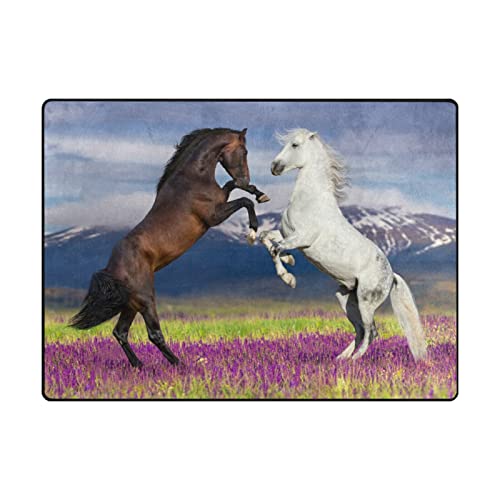 Mnsruu yibaihe Große Fläche Teppiche Pferd Gedruckt, leicht rutschfeste antistatisch wasserabweisend Boden Teppich für Wohnzimmer Schlafzimmer Home Deck, 160 x 122 cm Mnsruu yibaihe Große Fläche Teppiche Pferd Gedruckt, leicht rutschfeste antistatisch wasserabweisend Boden Teppich für Wohnzimmer Schlafzimmer Home Deck, 160 x 122 cm von Mnsruu