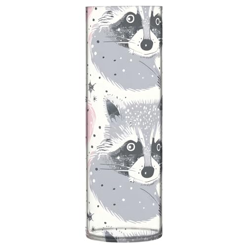 Waschbär-Diagramm Kunststoff-Vase, kreative Kunststoffvase, Blumenarrangement, Flasche für Zuhause, Büro, Hochzeitsdekoration von Mnsruu