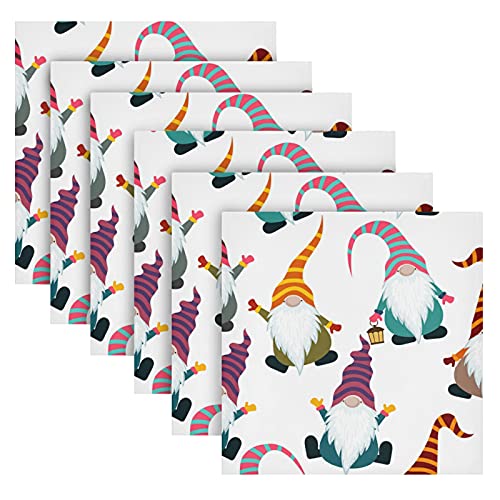 Mnsruu 6 Stück Servietten aus Stoff, nahtlos, waschbar und wiederverwendbar, aus Polyester, für Familienessen, Party, 20 x 20 inx6, (B01C19013) Mnsruu 6 Stück Servietten aus Stoff, nahtlos, waschbar und wiederverwendbar, aus Polyester, für Familienessen, Party, 20 x 20 inx6, (B01C19013) von Mnsruu