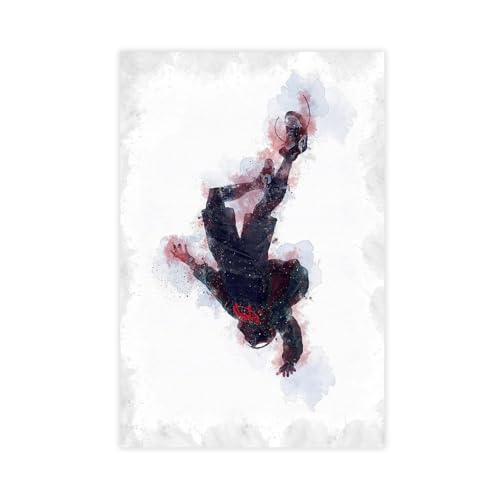Spider Movie Man Across The Spider-Verse Poster 2 Leinwand Poster Schlafzimmer Dekoration Landschaft Büro Raumdekoration Geschenk Unframe: 12x18inch(30x45cm) von Mnyuein