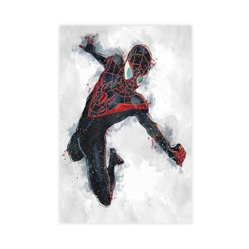 Spider Movie Man Across The Spider-Verse Poster 3 Leinwand Poster Schlafzimmer Dekoration Landschaft Büro Raumdekoration Geschenk Unframe: 12x18inch(30x45cm) von Mnyuein