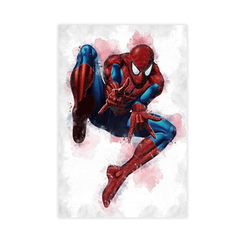 Spider Movie Man Across The Spider-Verse Poster 4 Leinwand Poster Schlafzimmer Dekoration Landschaft Büro Raumdekoration Geschenk Unframe: 12x18inch(30x45cm) von Mnyuein