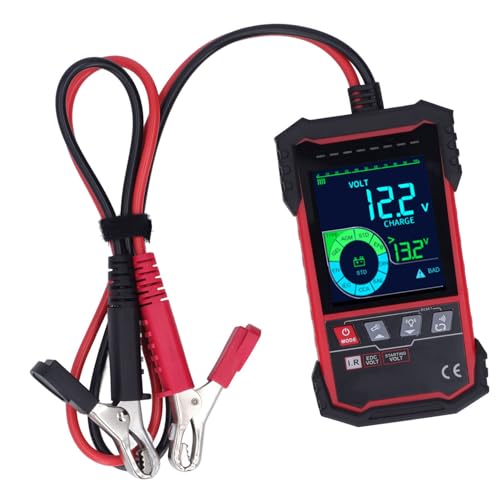 Moazgeoki Car Battery Tester 12V 24 V CCA Ladung Automotive Generator Testing Analysator 3.2 Zoll Bildschirm für LKW -Marine von MoAzgeoki