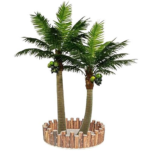 MoBShiK draussenKünstliche Kokospalme, Palme, Kunstpflanze, großer künstlicher Kunstbaum, geeignet für Zuhause, Büro, Wohnzimmer, Dekoration, Gartenlandschaft(B,1.8M) von MoBShiK