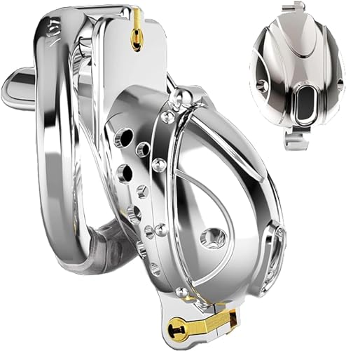 Edelstahl Flip Design Peniskäfig MäNnliche KeuschheitskäFig Abnehmbar, Metall Chastity Cage Keuschheit Gerät Cock Cage Bondage Männer Erotische Zubehör, Sexspielzeug für Männer (Color : Urinierloch D Edelstahl Flip Design Peniskäfig MäNnliche KeuschheitskäFig Abnehmbar, Metall Chastity Cage Keuschheit Gerät Cock Cage Bondage Männer Erotische Zubehör, Sexspielzeug für Männer (Color : Urinierloch D von MoLig