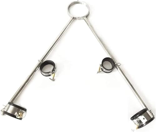 Edelstahl Spreader Bar Slave Kragen Halsband Sex + Handschellen/Handcuffs für Sex + Fußfesseln Verstellbare BDSM Bondage Fesseln Set Fetisch Erotik Sexspielzeuge für Paare (Color : Frauen, Size : SI Edelstahl Spreader Bar Slave Kragen Halsband Sex + Handschellen/Handcuffs für Sex + Fußfesseln Verstellbare BDSM Bondage Fesseln Set Fetisch Erotik Sexspielzeuge für Paare (Color : Frauen, Size : SI von MoLig