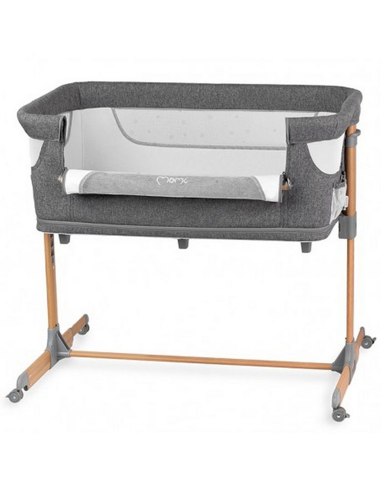 MoMi Beistellbett MoMi SMART BED Kinderbett mit 2 Schlafpositionen + Laufgitterfunktion von MoMi
