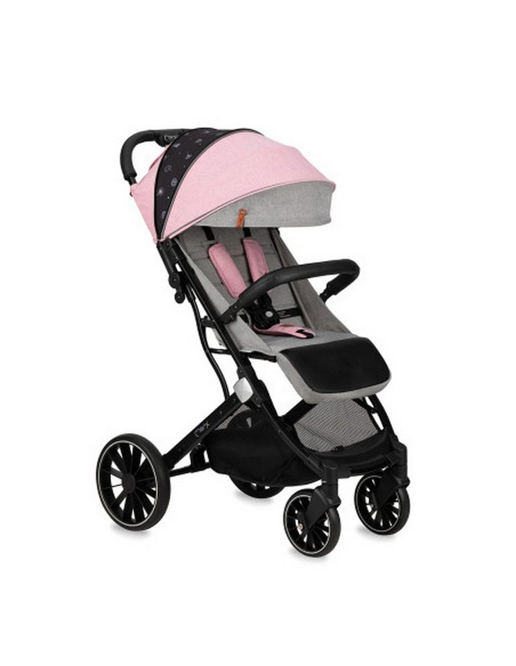 MoMi Kinder-Buggy MoMi ESTELLE PLUS LIGHT Buggy Grau - leicht, und anpassbar bis 22 kg, Verstellbare Rückenlehne, erweiterbarer Griff, große Hinterräder von MoMi
