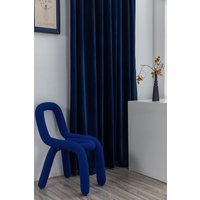 Paar Navy Blue Samt Vorhang Draperies, Yq-61 Gardine, Für Jungen, Wohn - & Schlafzimmer Vorhang von MoMuDesign
