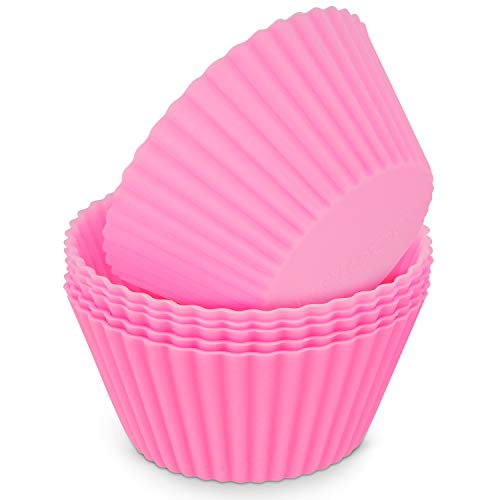 MoNiRo 5er Pack Silikon Muffin Förmchen Pink - Wiederverwendbare Cupcake Backform aus Silikon - Muffin Form - Cupcake Form - Silikonbackform - Cupcake Förmchen - Muffinform Silikon MoNiRo 5er Pack Silikon Muffin Förmchen Pink - Wiederverwendbare Cupcake Backform aus Silikon - Muffin Form - Cupcake Form - Silikonbackform - Cupcake Förmchen - Muffinform Silikon von MoNiRo