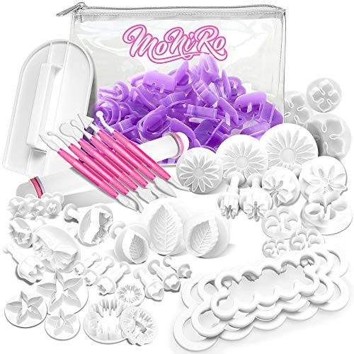 MoNiRo 98-Teiliges XXL Fondant Ausstecher Set - Buchstaben, Zahlen & Ausstechformen zum Backen - Tortendekoration Fondant Formen - Tortendeko - Modellierwerkzeug für Torten Deko - Backwerkzeug MoNiRo 98-Teiliges XXL Fondant Ausstecher Set - Buchstaben, Zahlen & Ausstechformen zum Backen - Tortendekoration Fondant Formen - Tortendeko - Modellierwerkzeug für Torten Deko - Backwerkzeug von MoNiRo