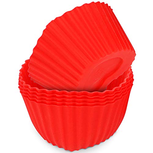 MoNiRo 6er Pack Silikon Muffin Herzform Rot - Wiederverwendbare Backform aus Silikon - Herz - Muffinform – Cupcake - Silikonbackform - Cupcake Förmchen - Herzbackform - Silikonform - Hochzeit MoNiRo 6er Pack Silikon Muffin Herzform Rot - Wiederverwendbare Backform aus Silikon - Herz - Muffinform – Cupcake - Silikonbackform - Cupcake Förmchen - Herzbackform - Silikonform - Hochzeit von MoNiRo