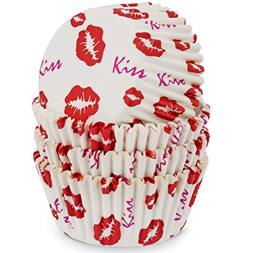 MoNiRo Papier Muffin Förmchen - Cupcake Backform aus Papier Motiv Kiss - Muffin Form - Cupcake Form - Papierförmchen - Cupcake Förmchen - Muffinform – Backförmchen - Muffinformen MoNiRo Papier Muffin Förmchen - Cupcake Backform aus Papier Motiv Kiss - Muffin Form - Cupcake Form - Papierförmchen - Cupcake Förmchen - Muffinform – Backförmchen - Muffinformen von MoNiRo