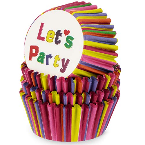 MoNiRo Papier Muffin Förmchen - Cupcake Backform aus Papier Motiv Let´s Party - Muffin Form - Cupcake Form - Papierförmchen - Cupcake Förmchen - Muffinform – Backförmchen - Muffinformen MoNiRo Papier Muffin Förmchen - Cupcake Backform aus Papier Motiv Let´s Party - Muffin Form - Cupcake Form - Papierförmchen - Cupcake Förmchen - Muffinform – Backförmchen - Muffinformen von MoNiRo