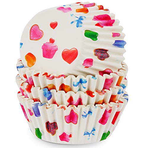 MoNiRo Papier Muffin Förmchen - Cupcake Backform aus Papier Motiv Love - Muffin Form - Cupcake Form - Papierförmchen - Cupcake Förmchen - Muffinform – Backförmchen - Muffinformen - Valentinstag MoNiRo Papier Muffin Förmchen - Cupcake Backform aus Papier Motiv Love - Muffin Form - Cupcake Form - Papierförmchen - Cupcake Förmchen - Muffinform – Backförmchen - Muffinformen - Valentinstag von MoNiRo