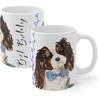 King Charles Spaniel - Tasse | Hunde Design Für Hundeliebhaber Weiße Dog Hotel Kollektion Aquarell Haustier Coole von MoNimoPrints