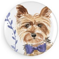 Yorkshire - Kühlschrankmagnet | Haustier Design Magnet Süße Hunde Illustration Dog Hotel Kollektion Hundeliebhaber Terrier von MoNimoPrints