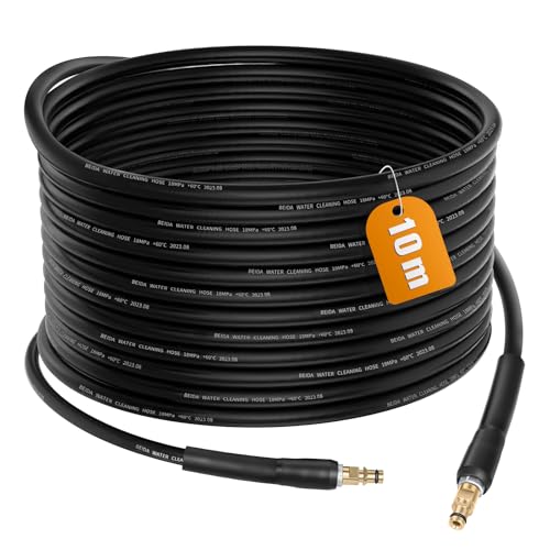 MOPEI 10 M Hochdruckschlauch für Karcher K2 K3 K4 K5 K6 K7, Hochdruckreiniger Schlauch Verlängerungsschlauch, Quick Connect-Anschlüsse von MoPei