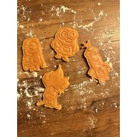 Lustige Minion-Design Plätzchenausstecher-Set - Selbstgedrucktes Pla Für Gelbe Backabenteuer von MoSe3DPrintAndMore
