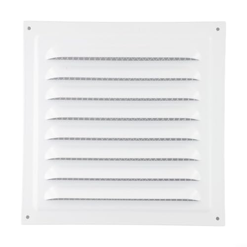 20 x 20 cm Lüftungsgitter für HLK-Systeme Einfache Montage an Decken- oder Seitenwänden (1 Stück Weiß) von MoSundi