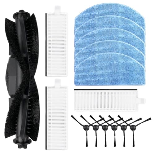 23/15/5 Stück Wischmopp-Pads Filter für Laresar Evol 3 Roboter-Staubsauger-Teil: Mian Brush Mop Pads Seitenbürstenfilter Reinigungsset Waschbarer Zylinder Staubsauger Filter Staubsauger Wischtuch von MoSundi