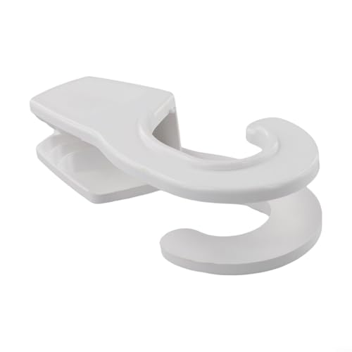 32 mm ABS-Kunststoff-Boot-Schutzblech-Aufhänger, Ersatzhaken mit schnell verstellbarem Kotflügelhaken für Marine und Seilkontrolle (weiß) von MoSundi