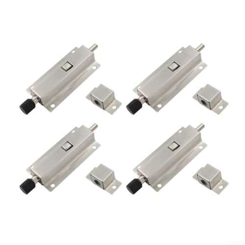 4 Stück automatische Schieberiegel in widerstandsfähigem Edelstahl-Design (10,2 cm) von MoSundi