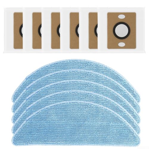 5 Wischmopp-Pads und 6 Staubbeutel, kompatibel mit ILIFE A12 Pro für nahtlose Bodenpflege und -wartung 5 Wischmopp-Pads und 6 Staubbeutel, kompatibel mit ILIFE A12 Pro für nahtlose Bodenpflege und -wartung von MoSundi