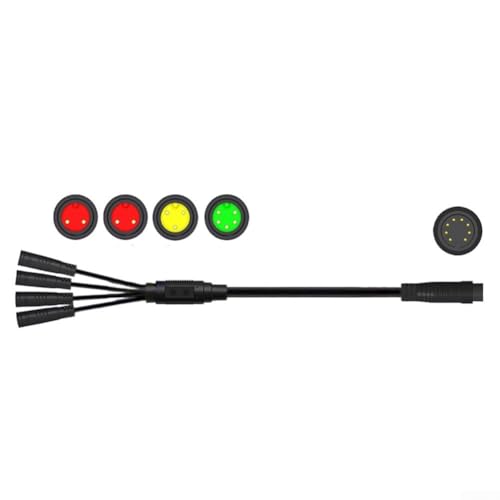 8 Pin 1T4 Kabelcontroller für Mountainbike eBike, Bremshebel und Gasgriffe, kompatibel mit Quantum Motorsteuerungen, wasserdichte Schnittstelle (1T4 295mm) von MoSundi