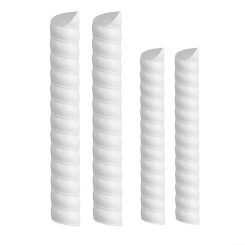 Baumstammschutz-Set für junge Bäume, zum Schutz vor Wildtieren und Winterschäden, inklusive vier Kunststoffabdeckungen in verschiedenen Größen (weiß) von MoSundi