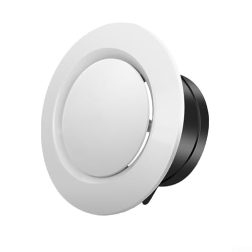 Decken-Lüftungsgitter-Abdeckung aus ABS mit einstellbarem Luftvolumen für besseres Luftstrommanagement und Geräuschkontrolle (125 mm) von MoSundi