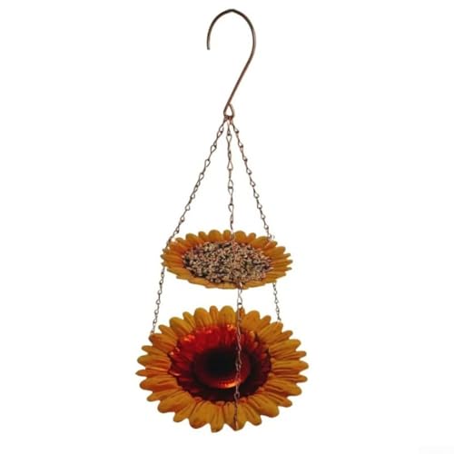 Dekorative Vogeltränke Futterstation mit Sonnenblumen-Design zum Einladen von Vögeln auf Ihre Terrasse (#2) von MoSundi