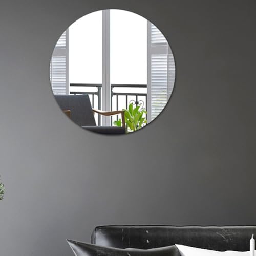 Dekorativer Acryl-Wandspiegel-Aufkleber für moderne Innenräume und eleganten Stil (rund) von MoSundi
